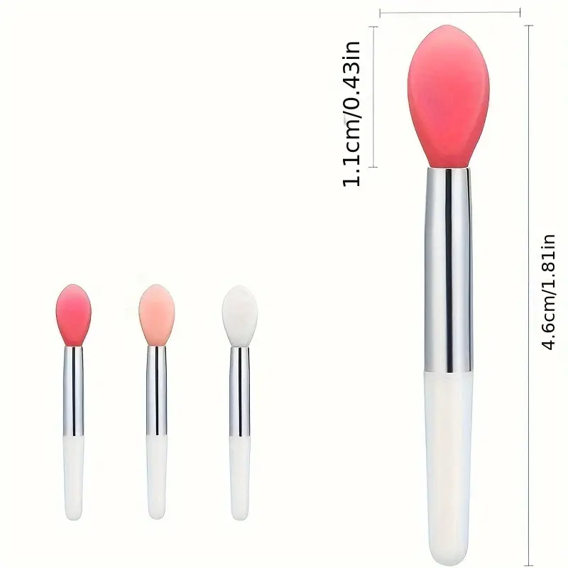 3-Piece Silicone Lip Brush Min - Wax Applicator Pad 评论和价格
