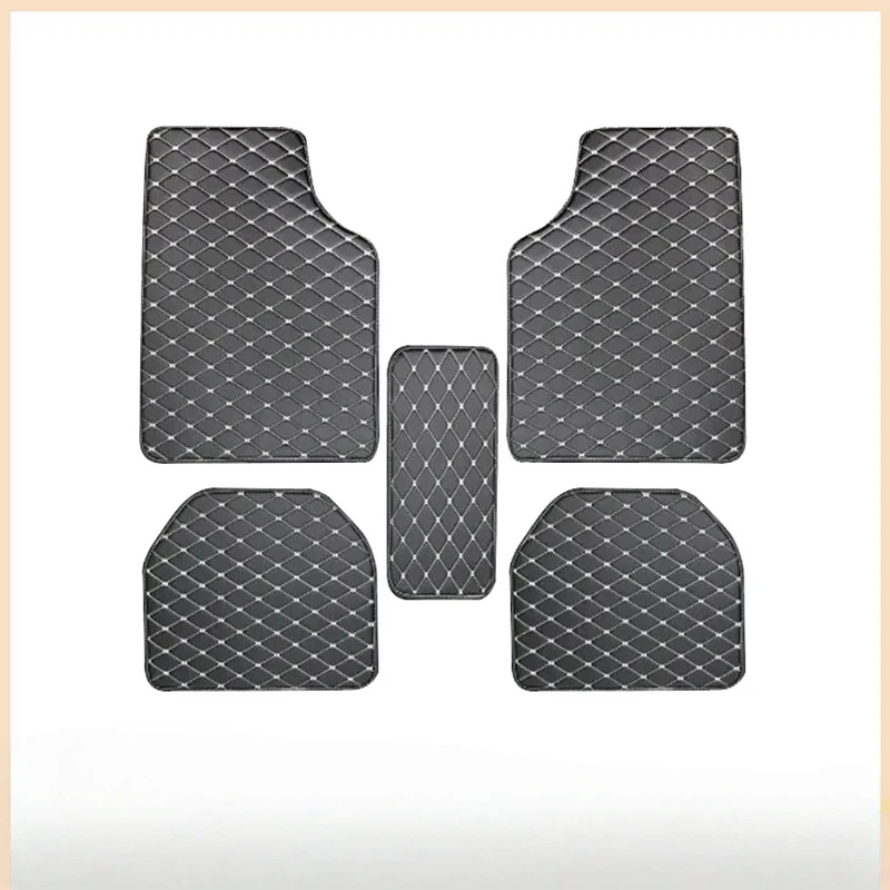 Car Floor Mats 5Pcs PU Leather - Leather Cleaner Interior 评论和价格