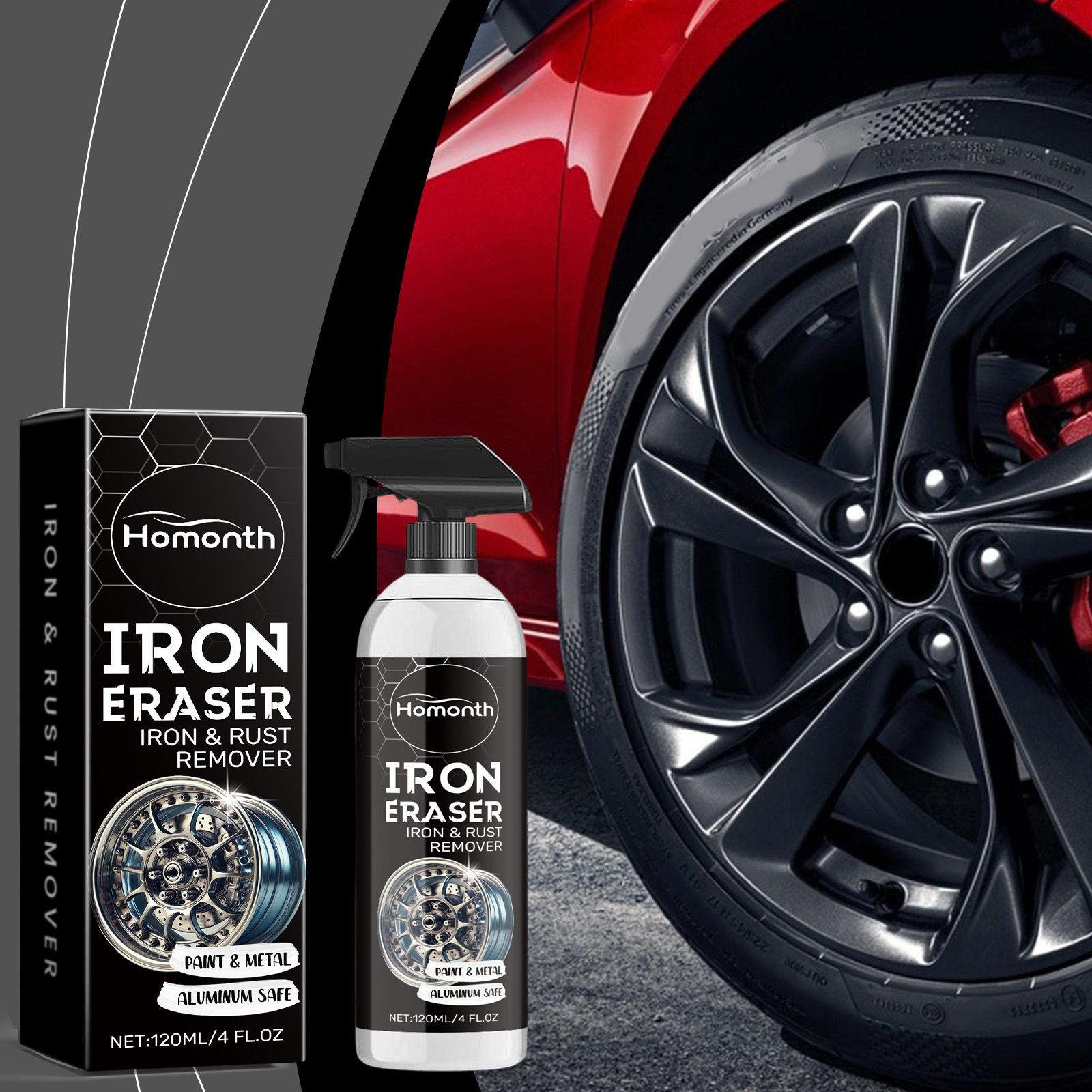 Car Wheel Rust Remover Spray E - Wheel Cleaner Alloy 评论和价格