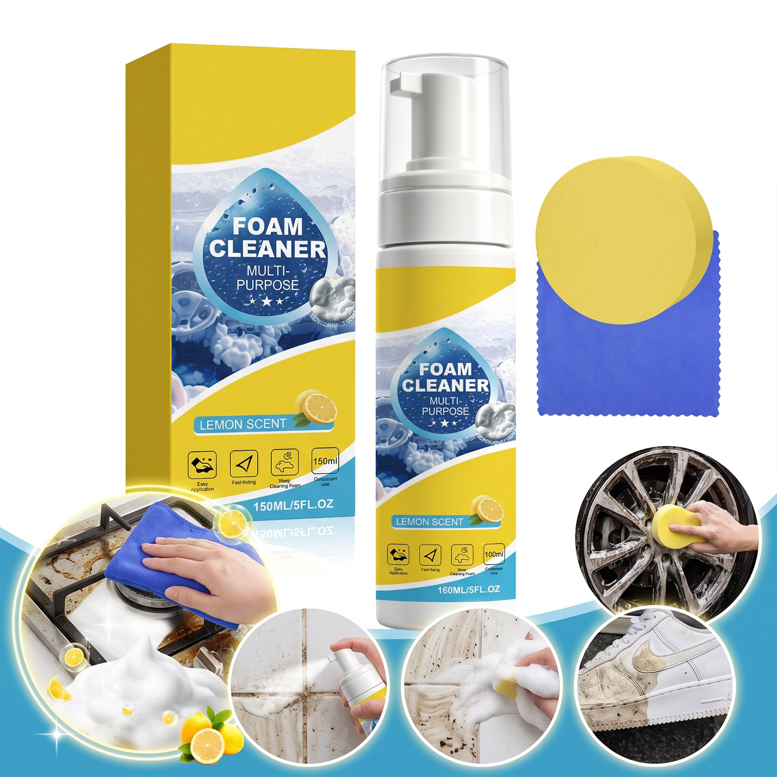 Multi Purpose Foam Cleaning Ki - Interior Detailing Kit 评论和价格
