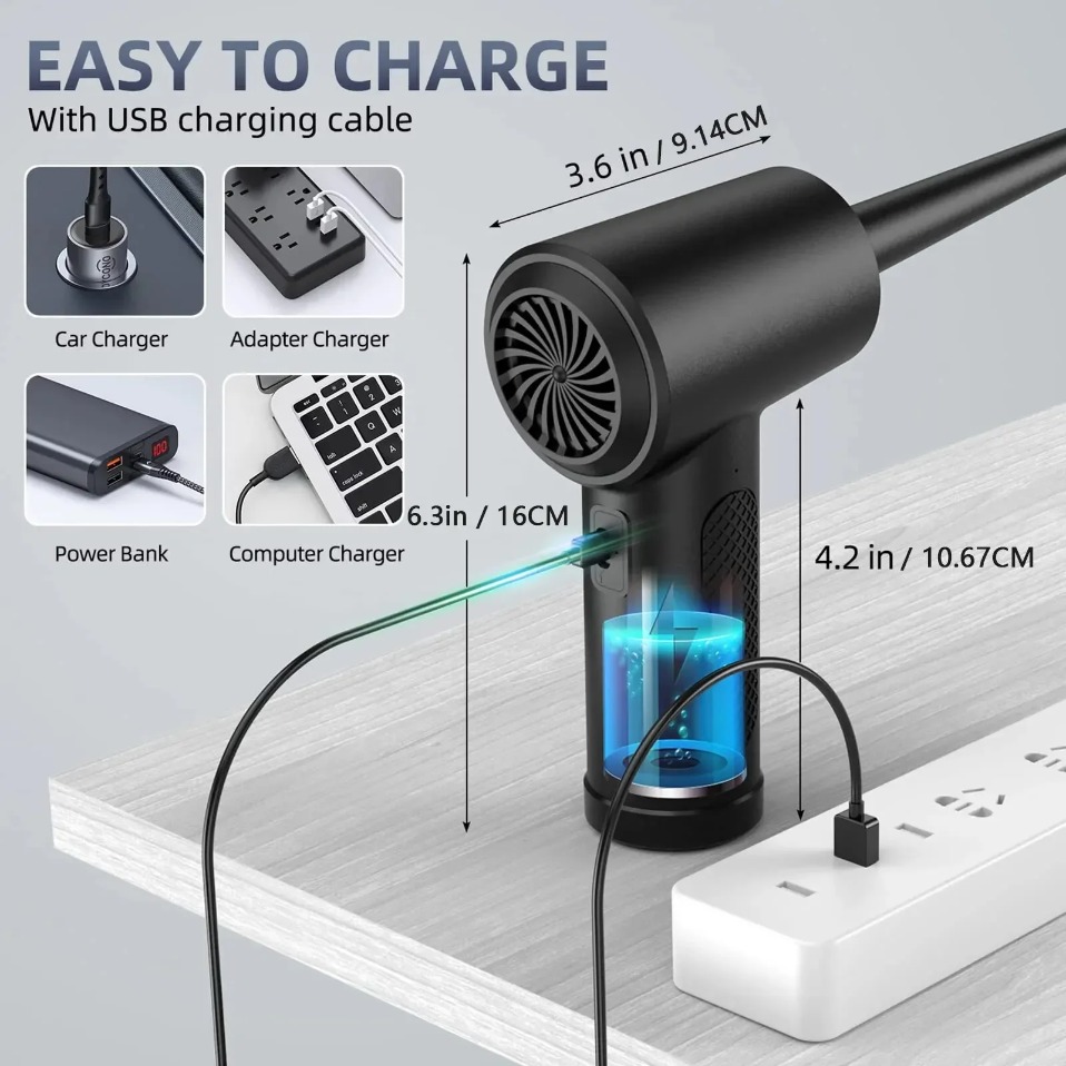 Electric Wireless Air Duster C - Dryer Car Blower 评论和价格